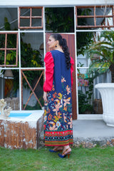 Italian Georgette Maxi with Floral Detailing