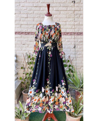 Chiffon Border Print Smoked Style Maxi - stylebyrk