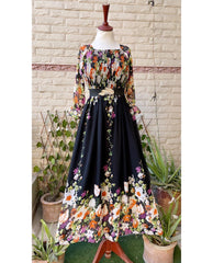 Chiffon Border Print Smoked Style Maxi - stylebyrk